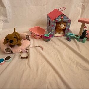 American girl doll pet set